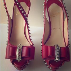 Christian Louboutin Studded Platform Heels